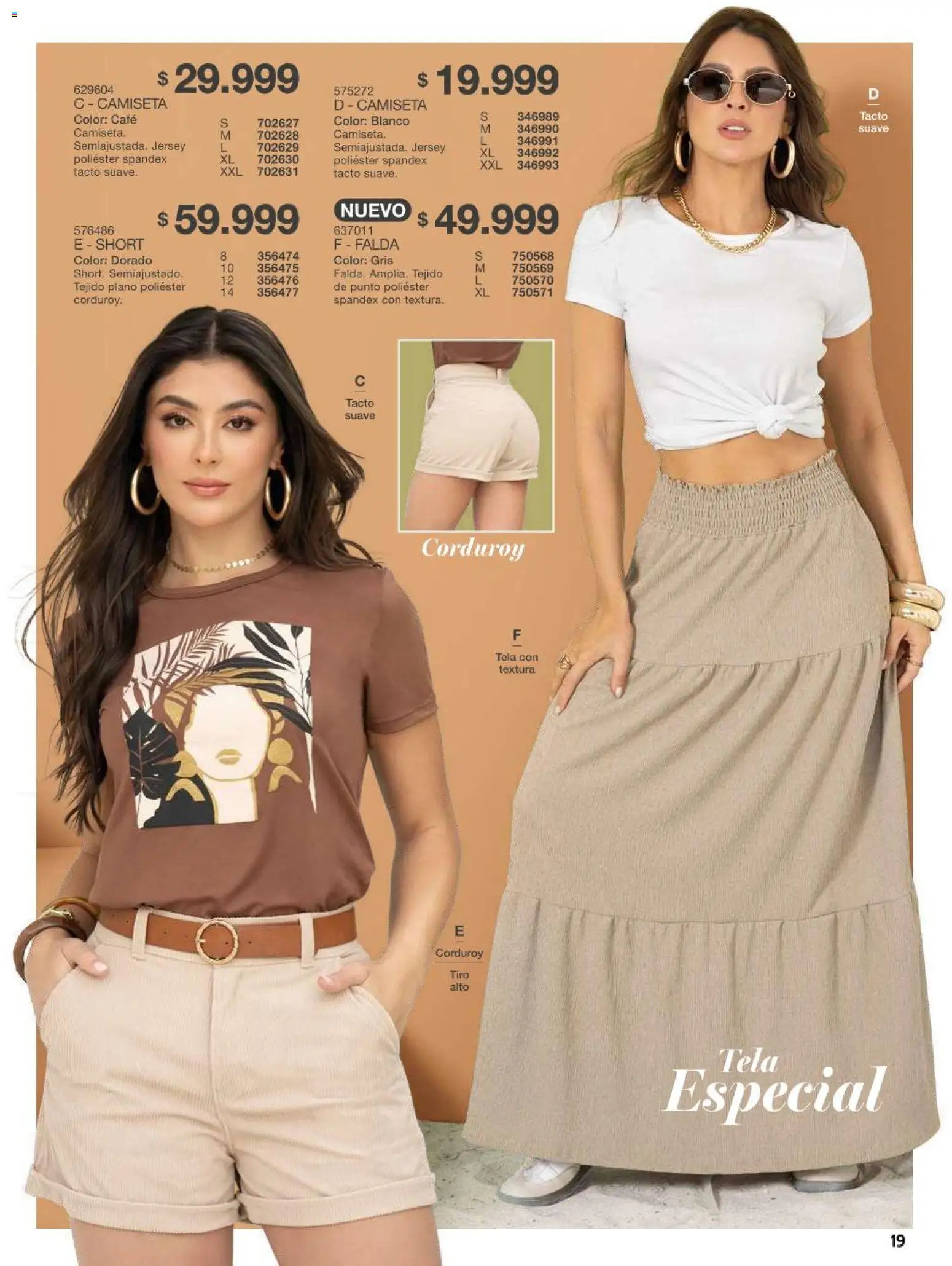 Carmel revista - valida desde el 11/08/2026 | Página: 19 | Productos: Falda, Short, Camiseta, Café
