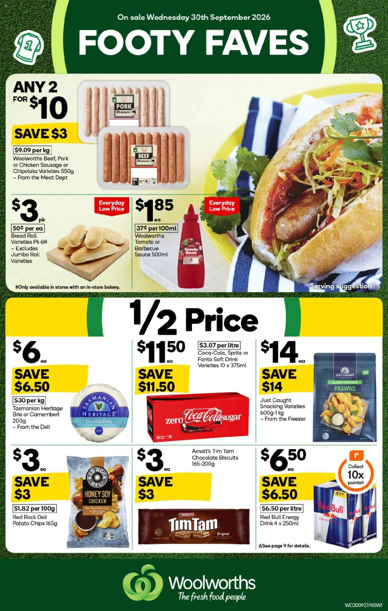 Woolworths catalogue - valid from 30/09/2026 | Page: 1 | Products: Honey, Meat, Prawns, Tomato