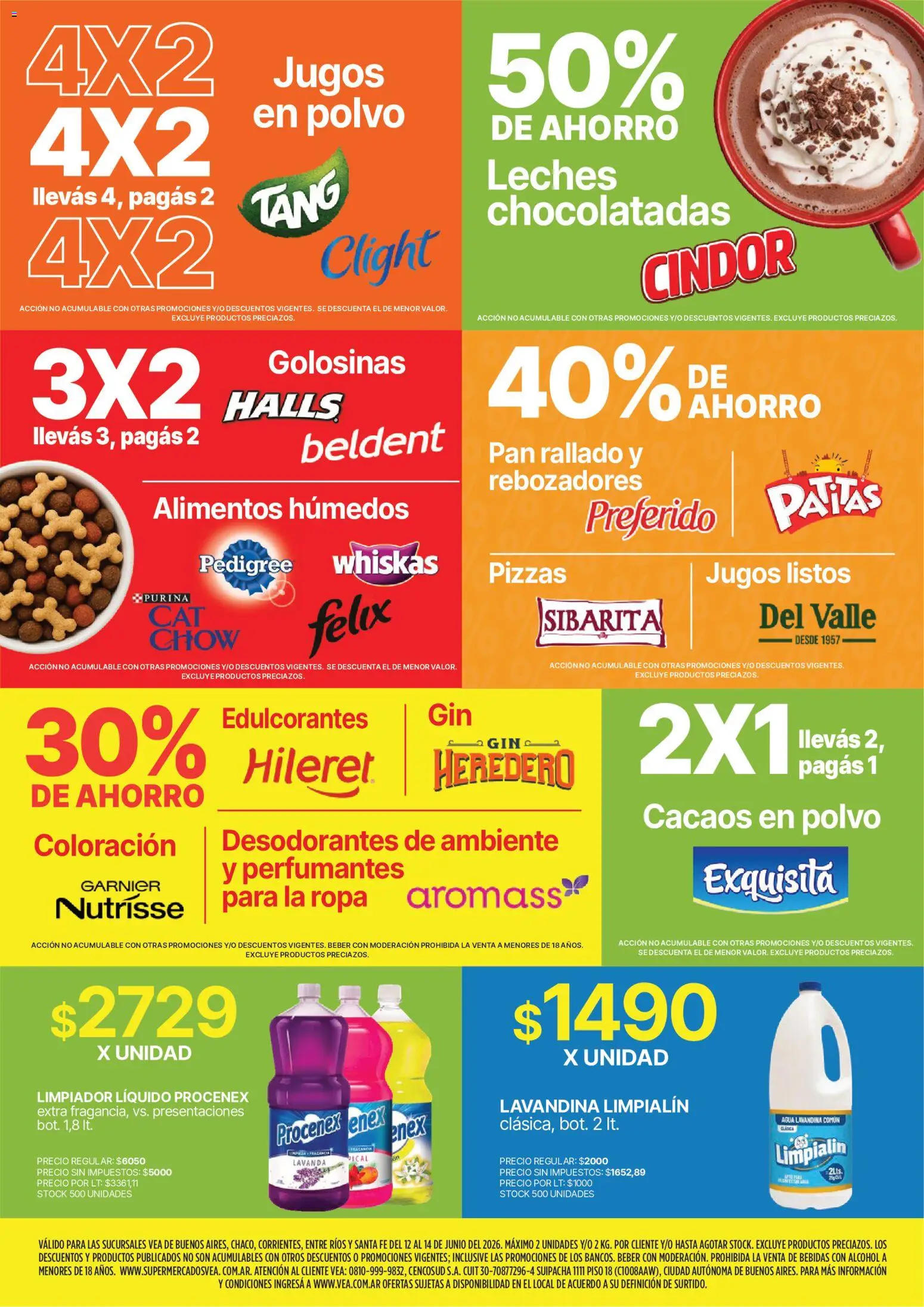 Vea - Fin de semana de ahorro │ válido desde el 12.06.2026 | Página: 6 | Productos: Polvo, Ropa, Pan, Golosinas