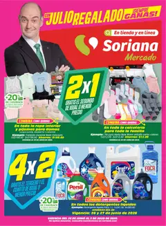 Vista previa de Soriana Julio Regalado Mercado Nacional, nuevo folleto de la tienda, válido en México a partir del 26/06/2026