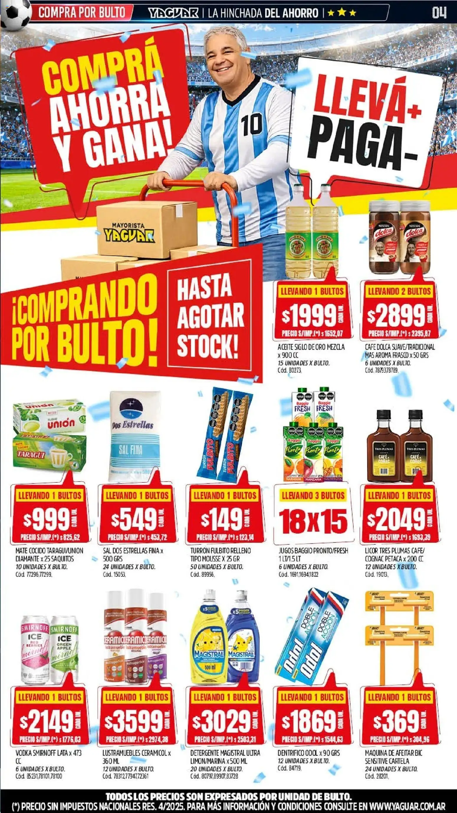 Yaguar - Oferta Semanal Mendoza │ válido desde el 15.06.2026 | Página: 3 | Productos: Vodka, Lustramuebles, Sal, Detergente