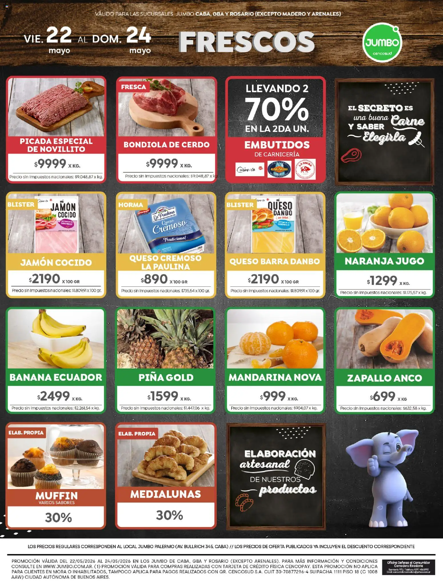 Jumbo ofertas │ válido desde el 22.05.2026 | Página: 8 | Productos: Teléfono, Jamón, Cerdo, Piña