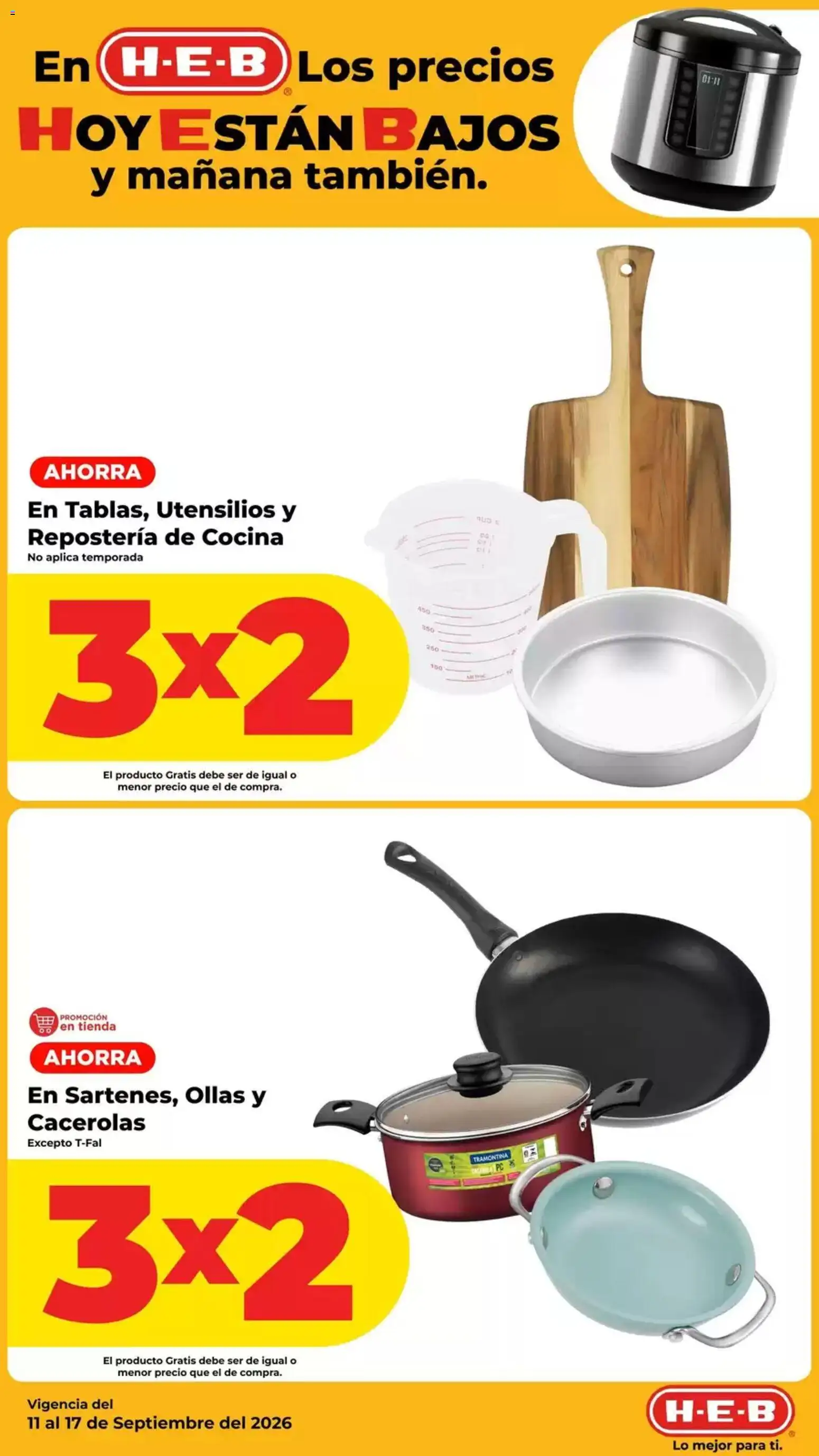 Nuevas ofertas de H-E-B válidas en toda la República Mexicana desde el 11/09/2026. ¡Encuentra las mejores ofertas en H-E-B folleto! | Página: 9