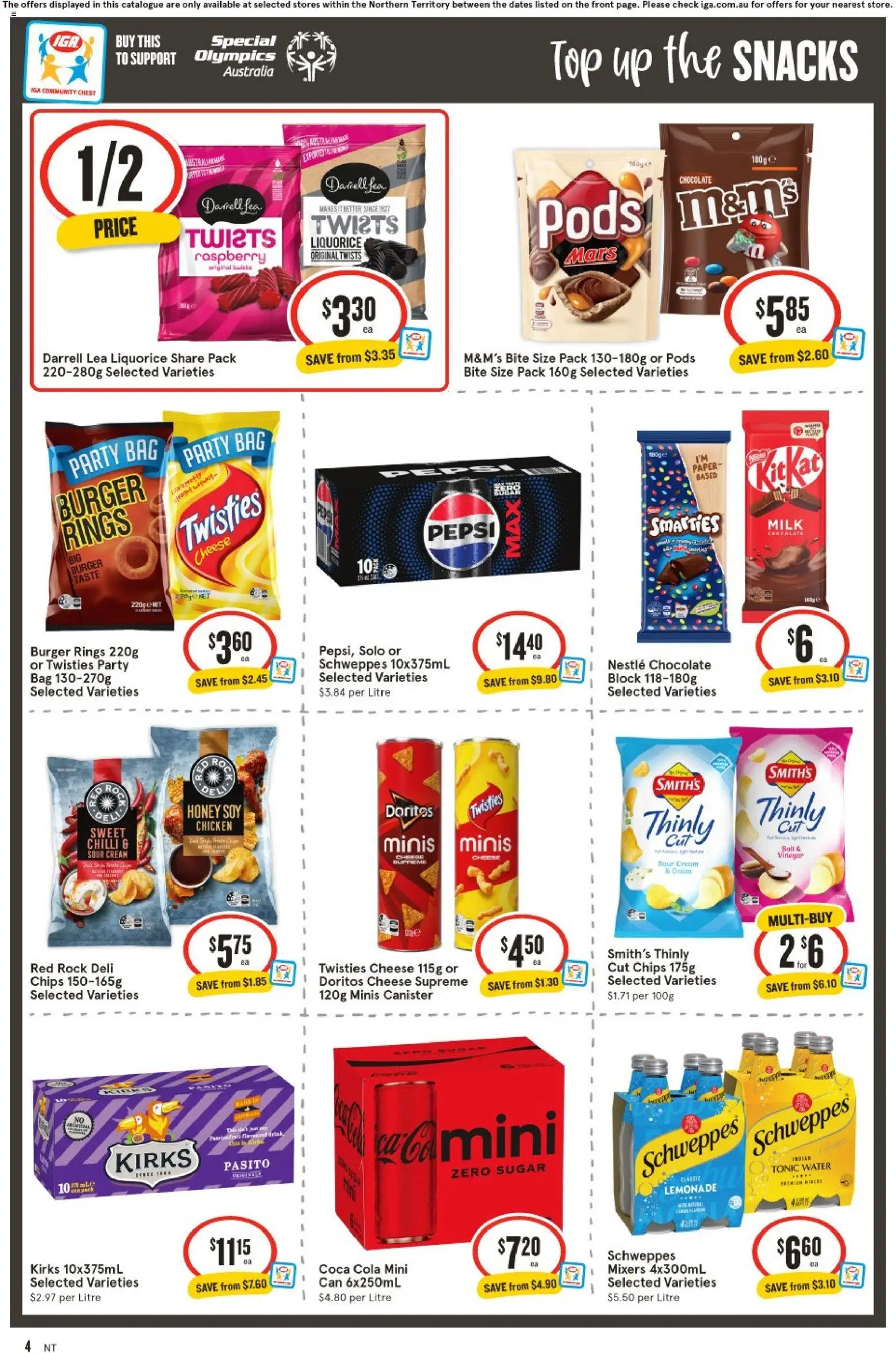 IGA catalogue - valid from 29.04.2026 | Page: 4 | Products: Cheese, Chicken, Coca Cola, Cream
