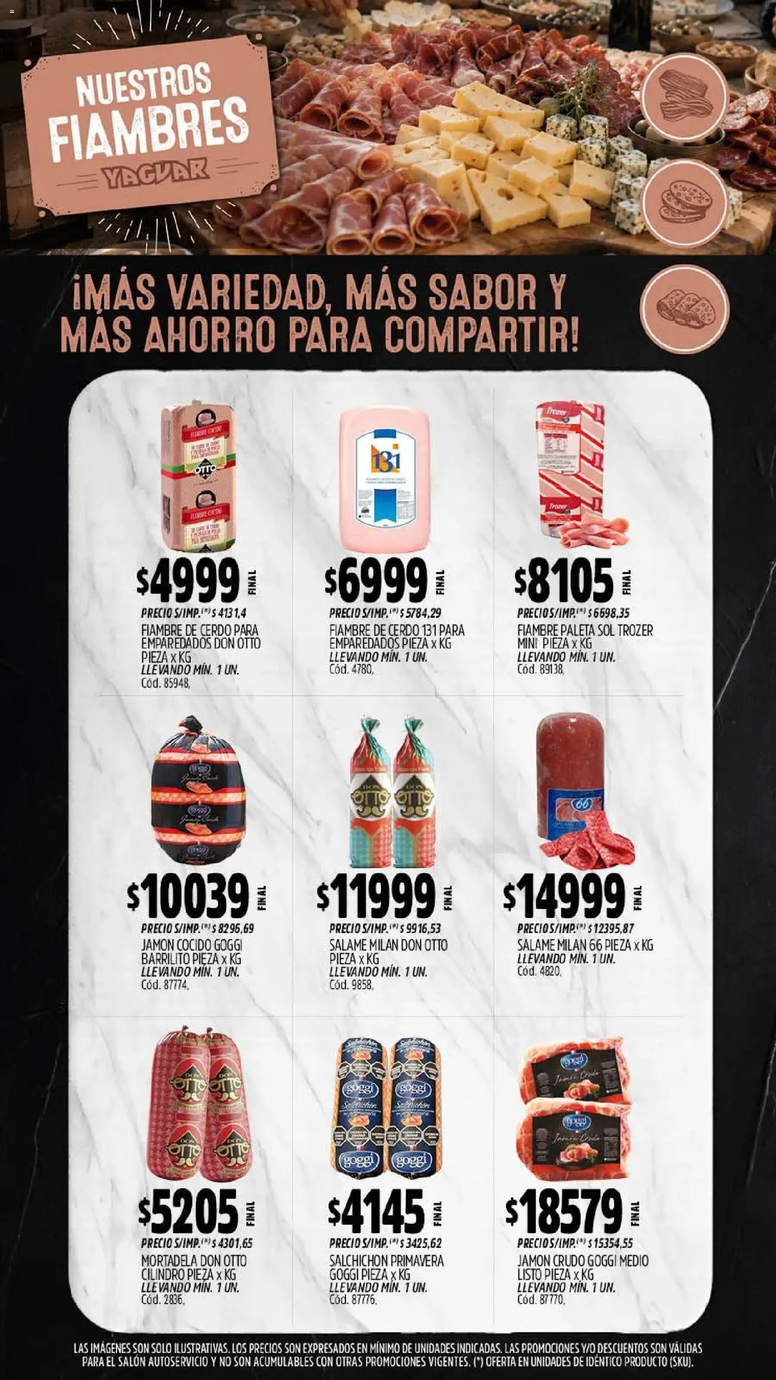 Yaguar - Oferta Semanal Santa Fé │ válido desde el 21/09/2026 | Página: 10 | Productos: Jamón cocido, Jamón crudo, Mortadela, Cerdo