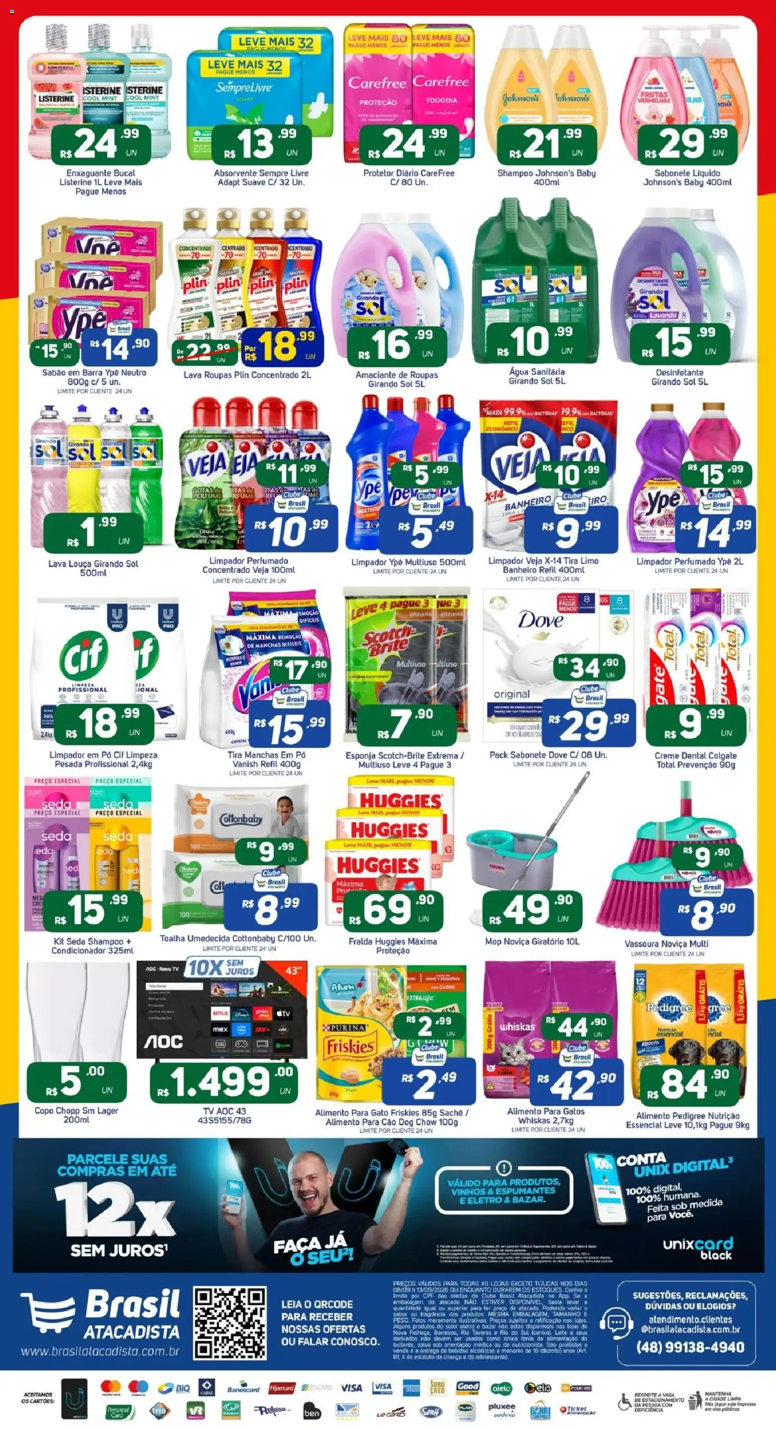 Brasil Atacadista Folheto - válido de 08/09/2026 | Página: 4 | Produtos: Condicionador, Faca, Amaciante, Água sanitária