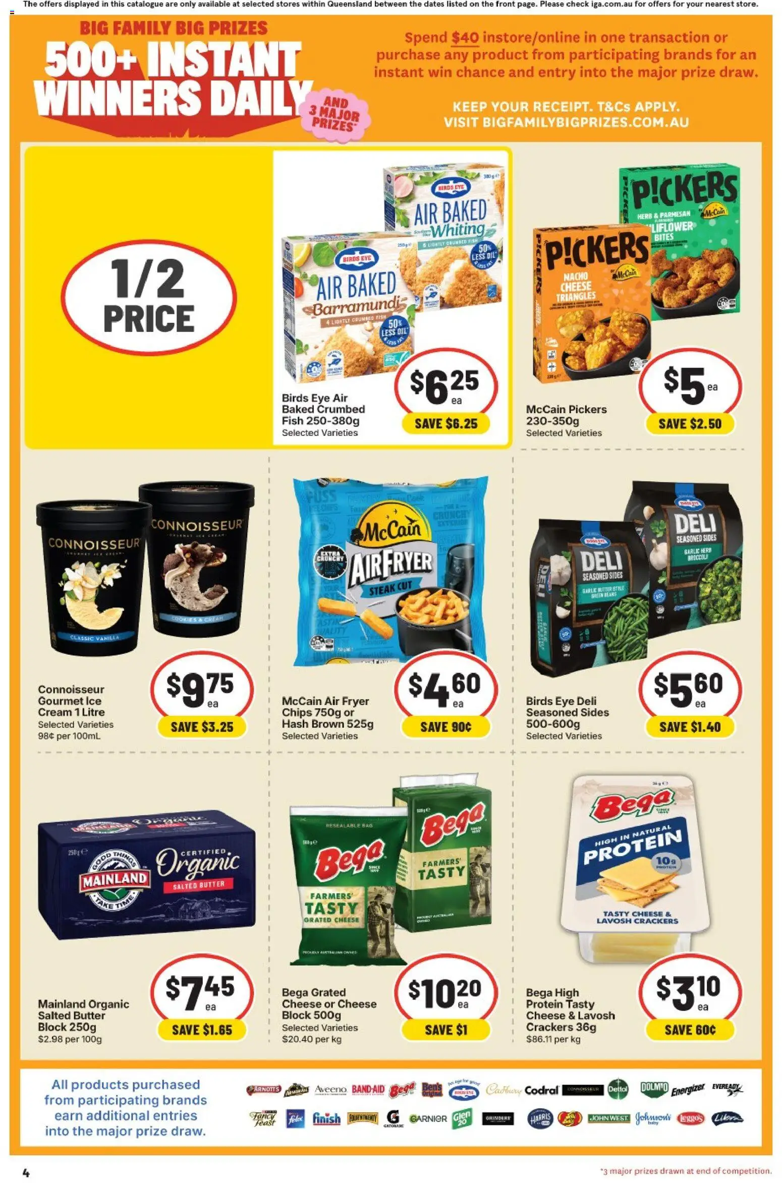 IGA catalogue - valid from 01/07/2026 | Page: 4 | Products: Crackers, Butter, Fish, Cream