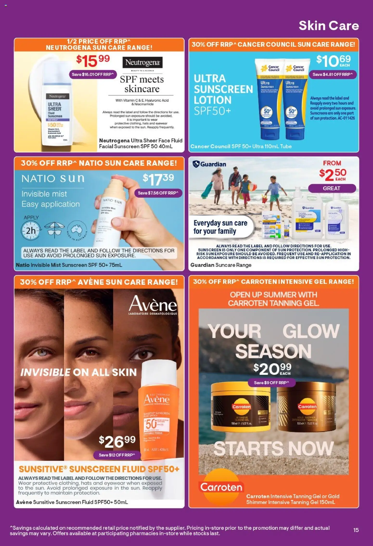 Discount Drug Stores catalogue - valid from 14/09/2026 | Page: 16 | Products: Sunscreen, Lotion, Peach, Vitamin