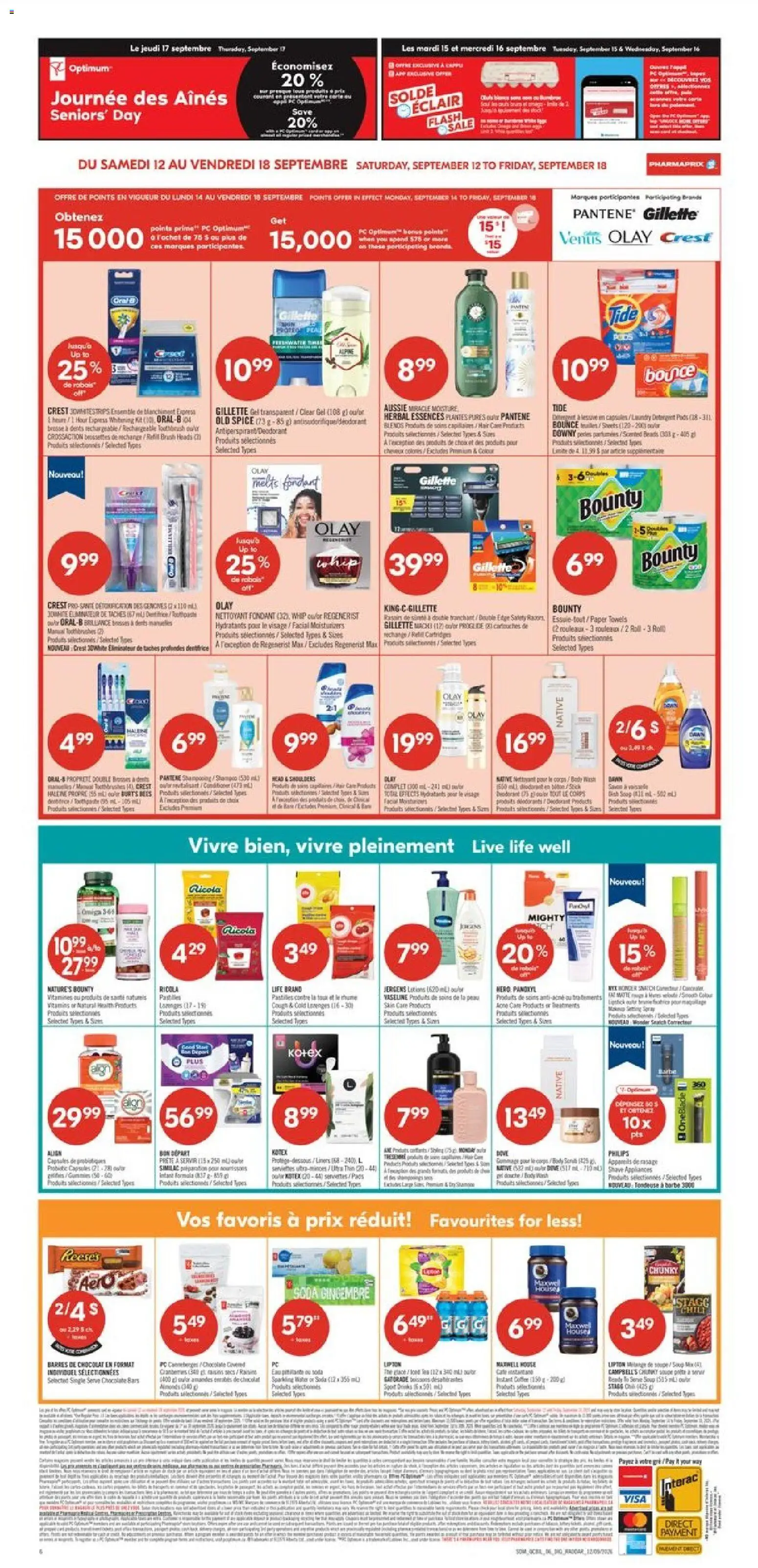 Pharmaprix flyer valid from Sep 12, 2026 | Page: 3 | Products: Instant coffee, PC, Drinks, Coffee