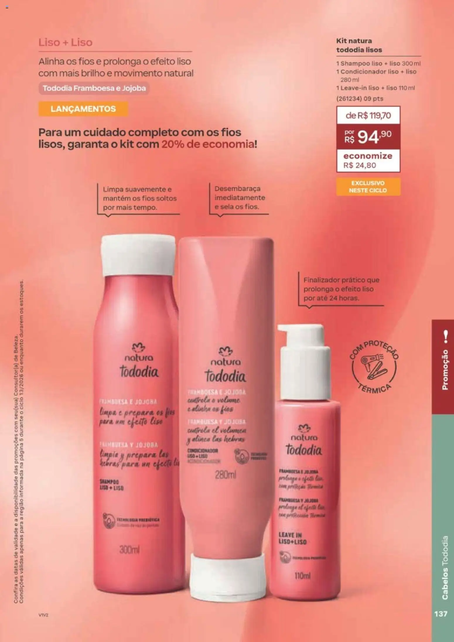 Natura Folheto - válido de 10/08/2026 | Página: 140 | Produtos: Shampoo, Condicionador