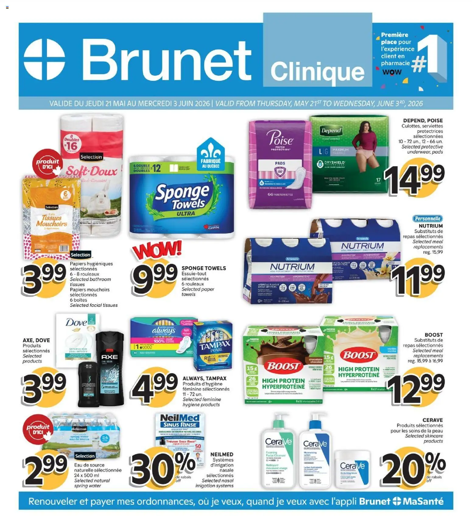 Brunet flyer valid from 21.05.2026 | Page: 1 | Products: Sponge, Chocolate