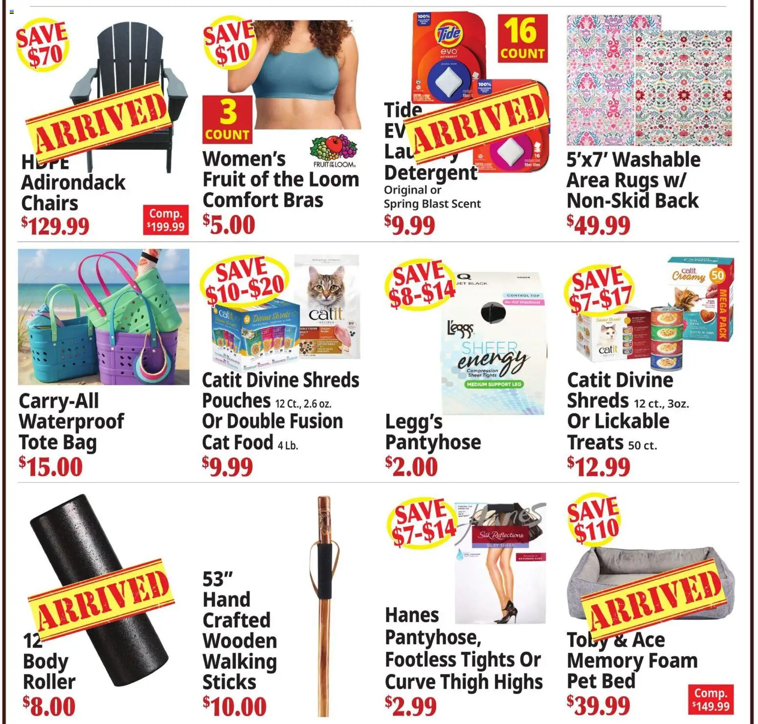 Ocean State Job Lot Ad - valid from 16.04.2026 | Page: 2 | Products: Pet Bed, Detergent, Tights, Bag