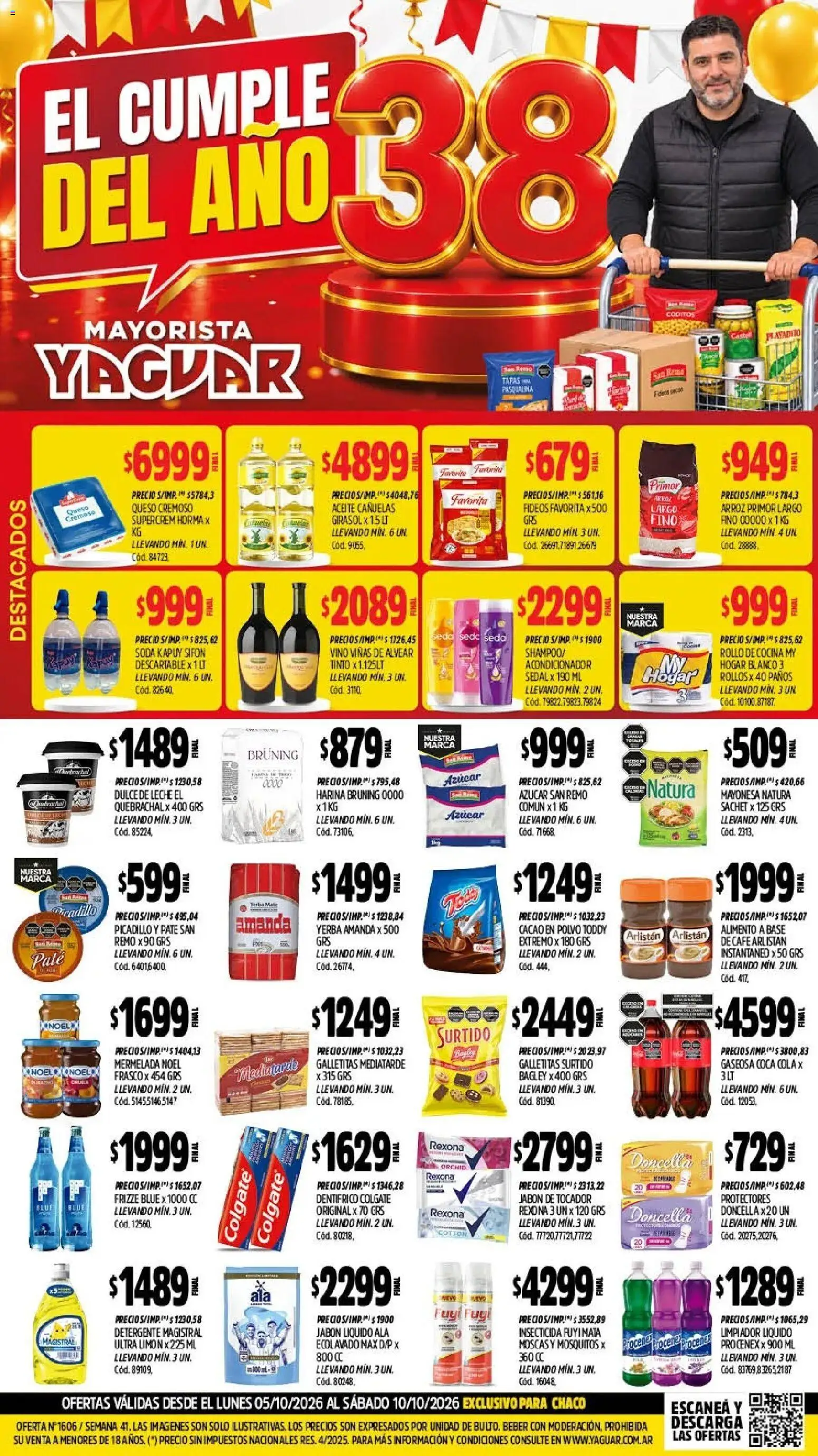 Yaguar - Oferta Semanal Chaco │ válido desde el 05/10/2026 | Página: 1