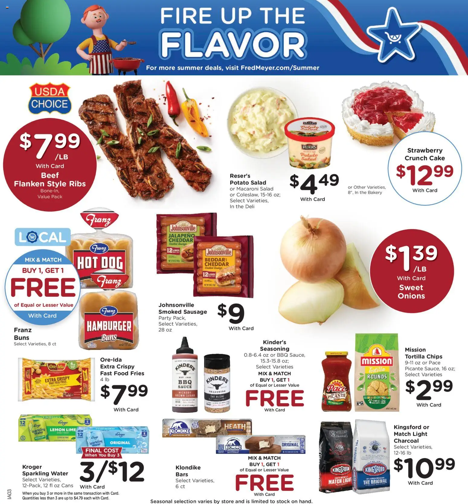 Fred Meyer Weekly Ad - valid from 06/24/2026 | Page: 6 | Products: Bakery, Beef, Chips, Salad