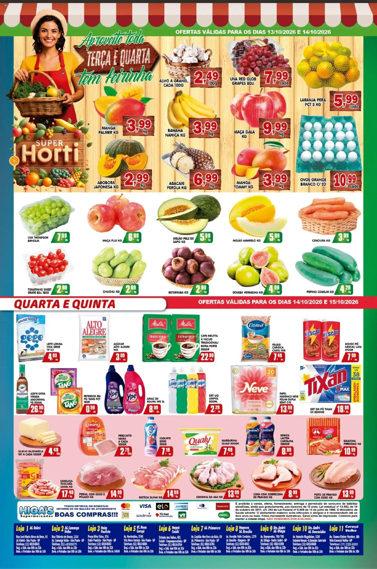 Higa's Supermercado Folheto - válido de 14/10/2026 | Página: 4