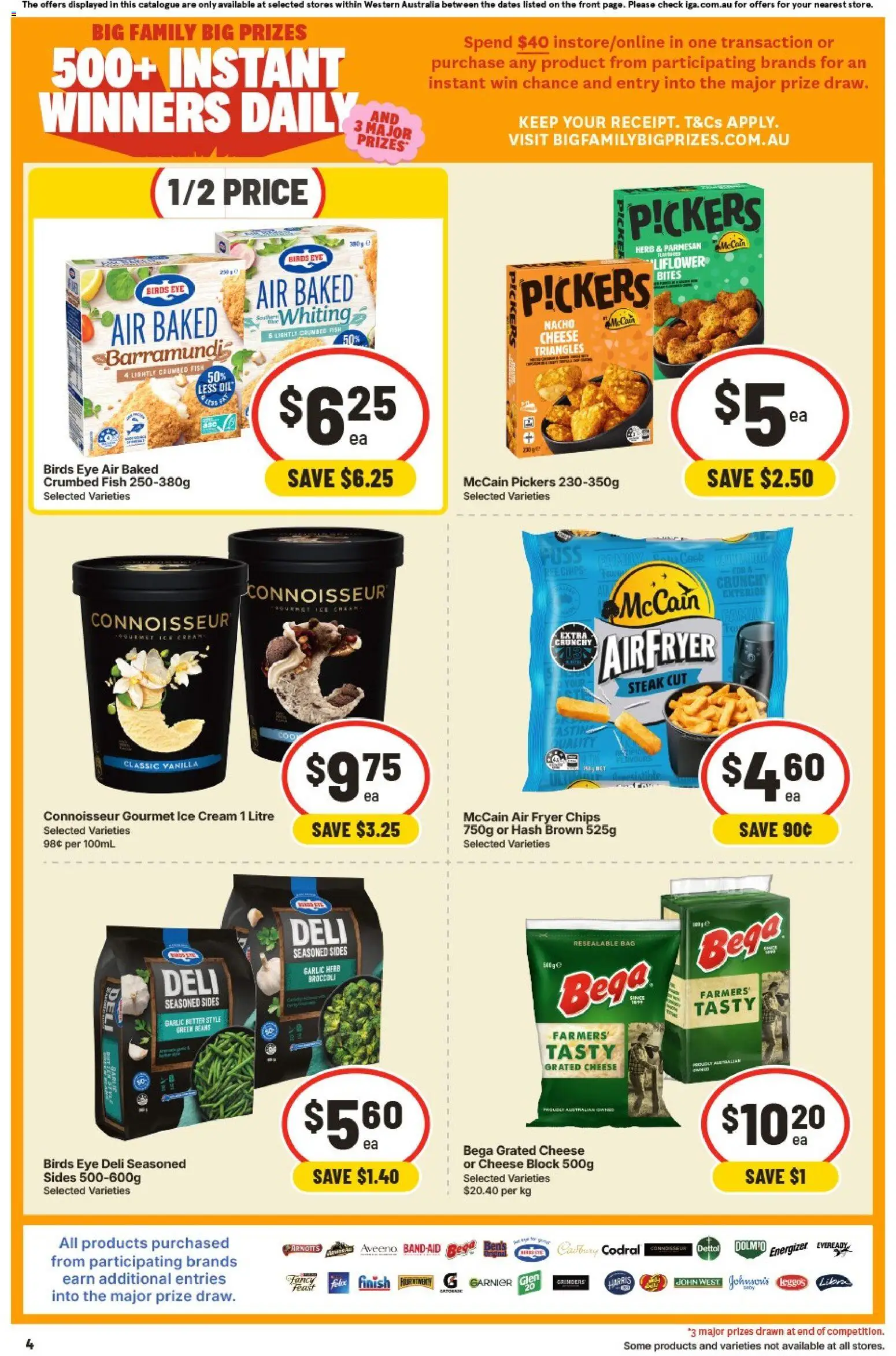 IGA catalogue - valid from 01/07/2026 | Page: 4 | Products: Butter, Cheese, Ice cream, Bag