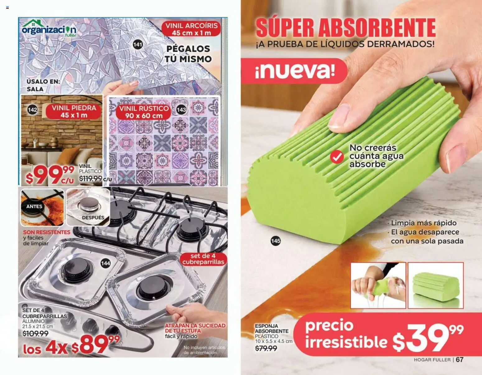Nuevas ofertas de Fuller válidas en toda la República Mexicana desde el 02/09/2026. ¡Encuentra las mejores ofertas en Fuller campaña 11 2026! | Página: 35 | Productos: Esponja, Agua, Sala