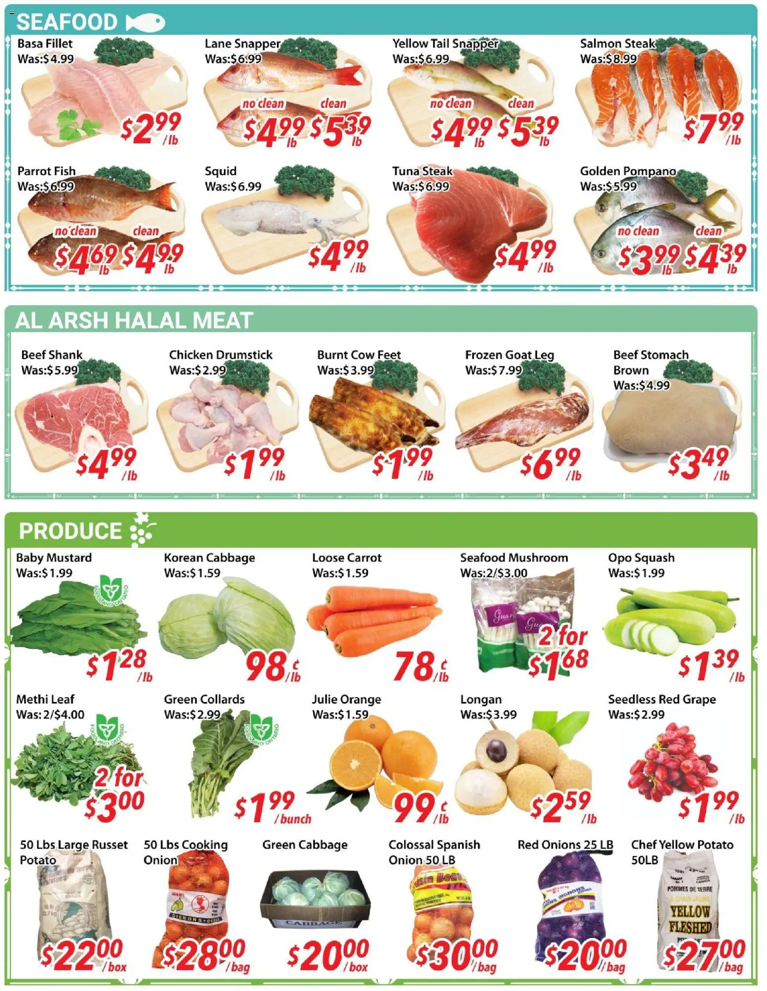 Ample Food Market flyer valid from 12.06.2026 | Page: 2 | Products: Fish, Carrot, Box, Chicken