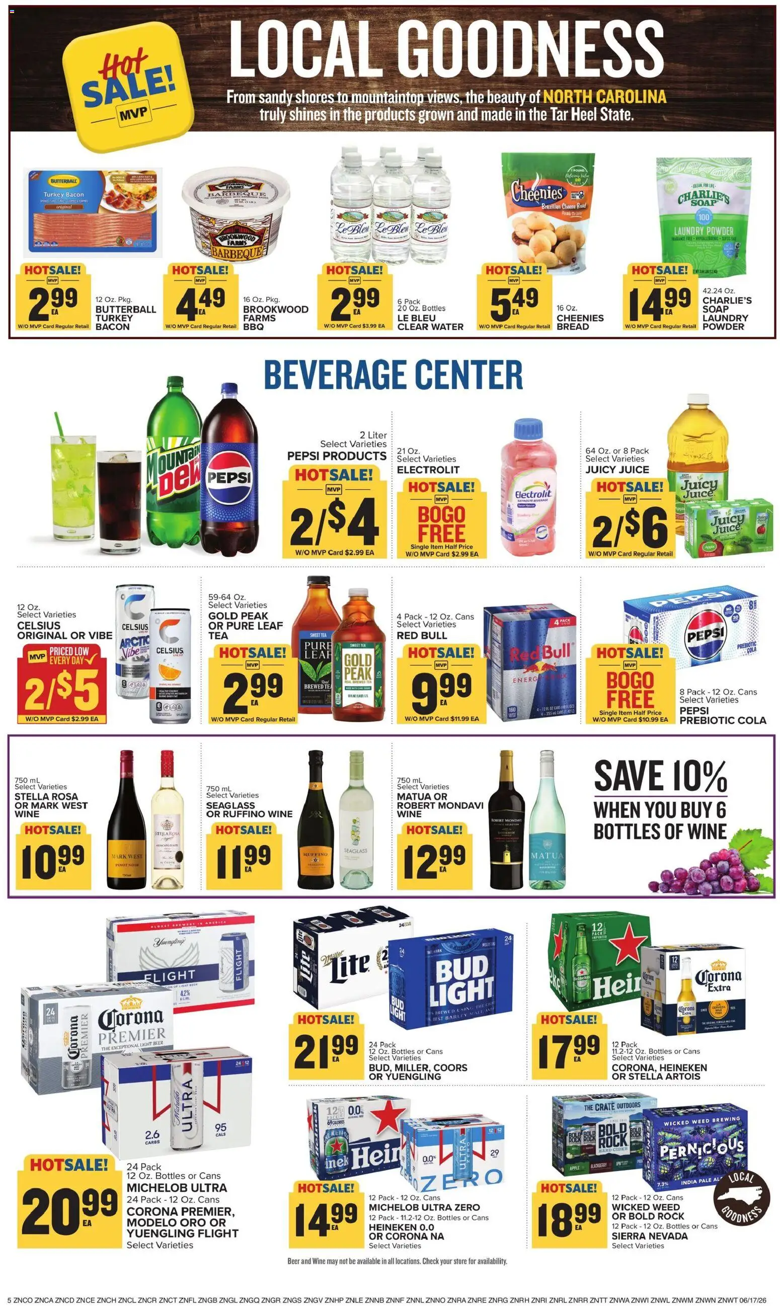 Food Lion Weekly Ad - valid from 17.06.2026 | Page: 9 | Products: Cider, Wine, Soap, Tea