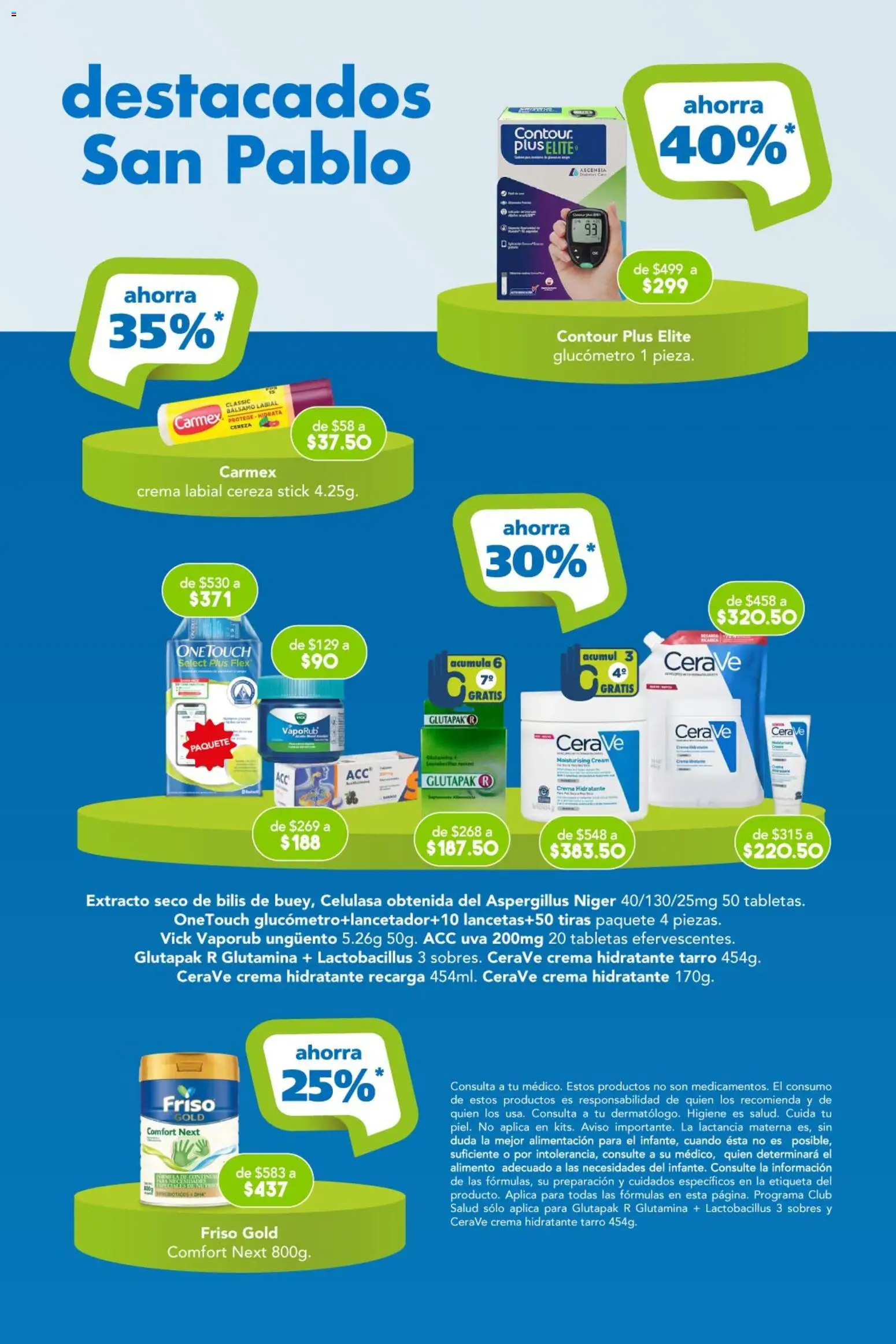 Nuevas ofertas de Farmacia San Pablo válidas en toda la República Mexicana desde el 11/10/2026. ¡Encuentra las mejores ofertas en Farmacia San Pablo catálogo! | Página: 16