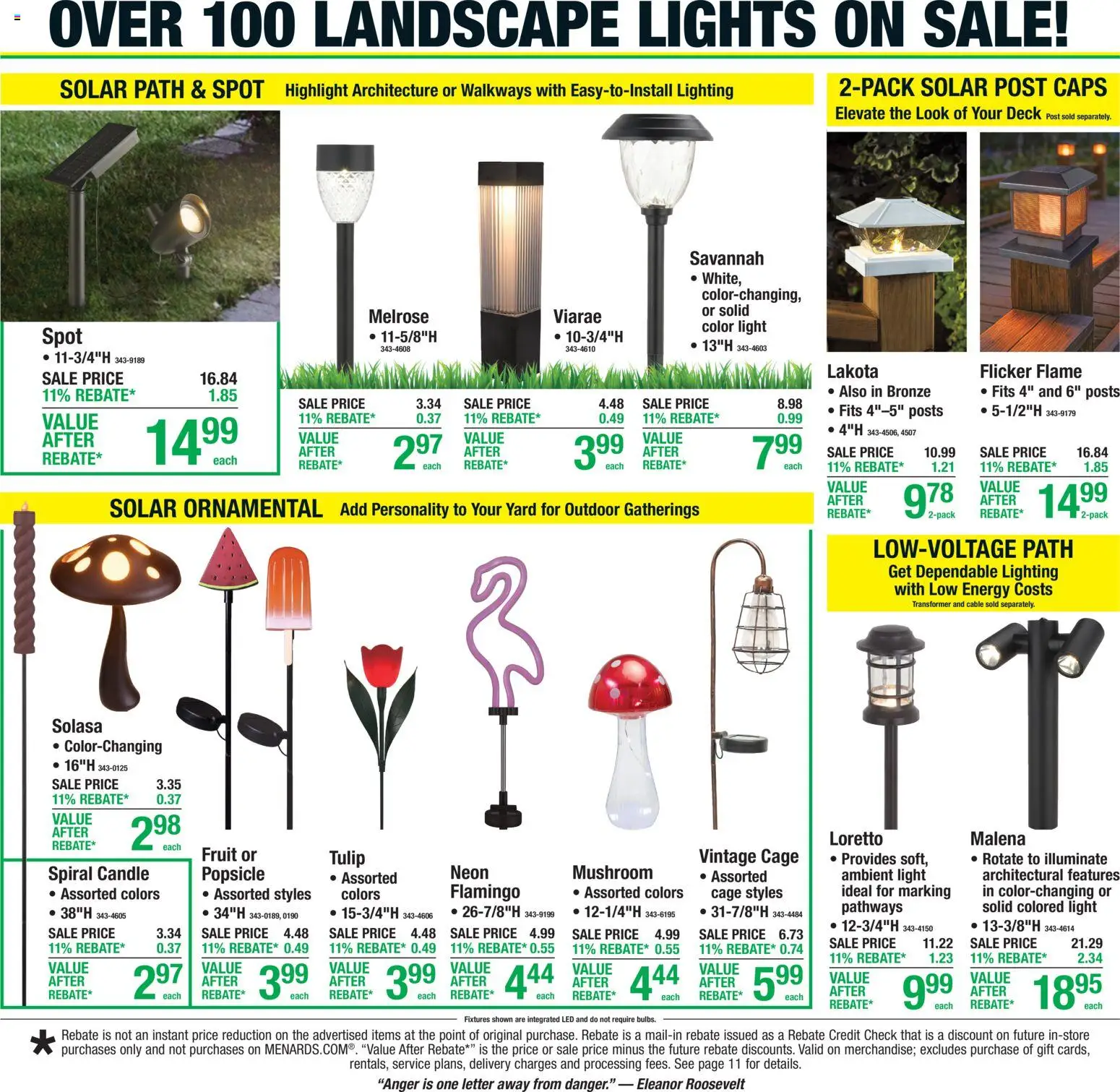 Menards - Weekly Ad - valid from 08/19/2026 | Page: 7 | Products: Lighting, Fruit, Cable