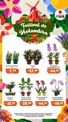 Royal Supermercados ofertas Festival de Holambra - Pré-Visualização do folheto da loja Royal Supermercados, válido de 03/07/2026 | Página: 1