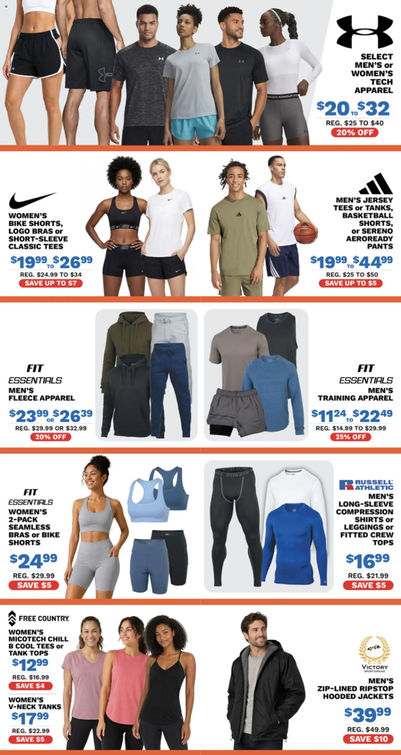 Big 5 Sporting Goods Weekly Ad - valid from 09/09/2026 | Page: 4 | Products: Pants, Shorts, Leggings