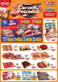 Mateus ofertas Feirão Carnes e Pescados - Pré-Visualização do folheto da loja Mateus, válido de 03/07/2026