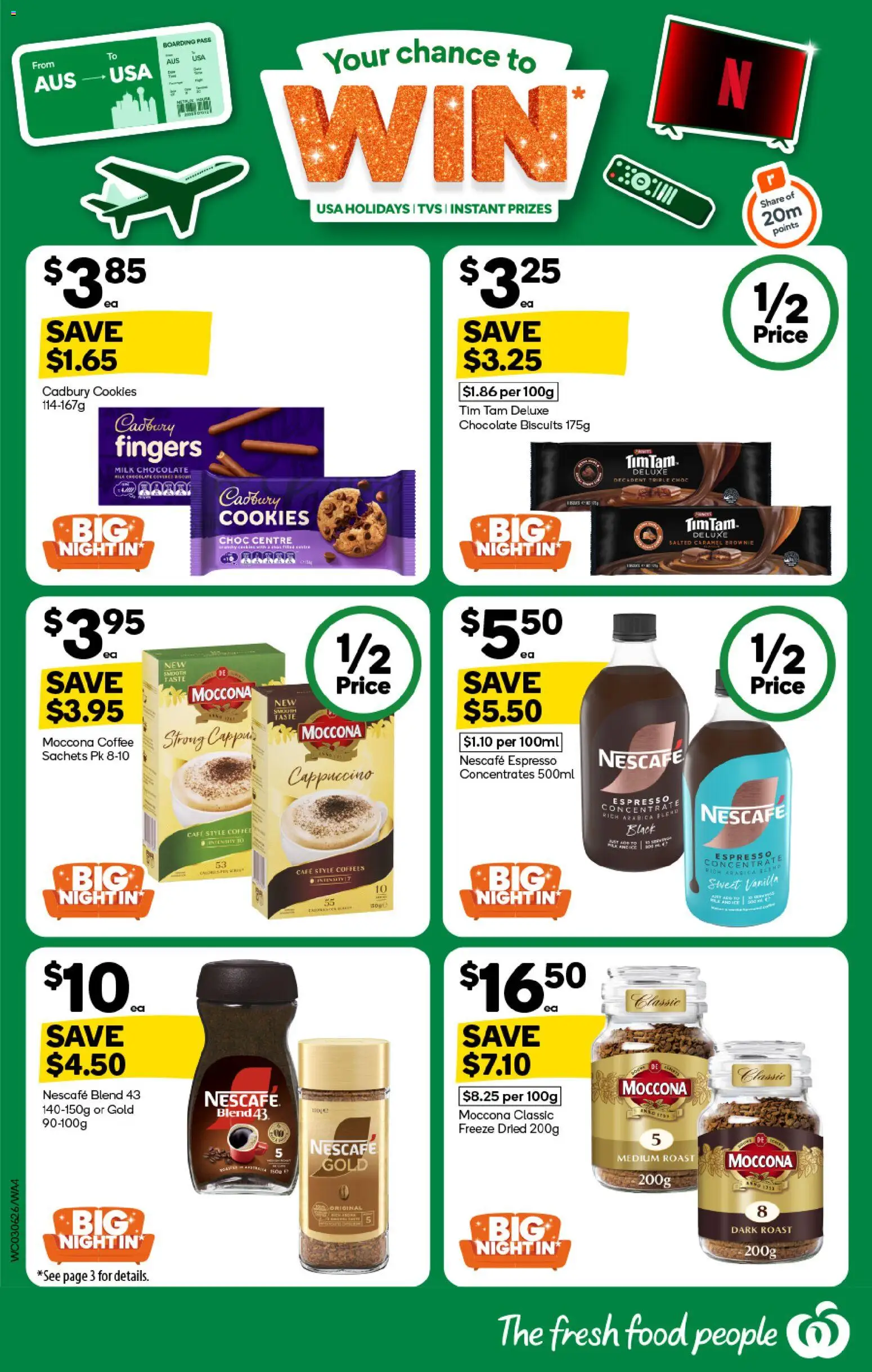Woolworths catalogue - valid from 03.06.2026 | Page: 4 | Products: Coffee, Chocolate, Moccona, Nescafe