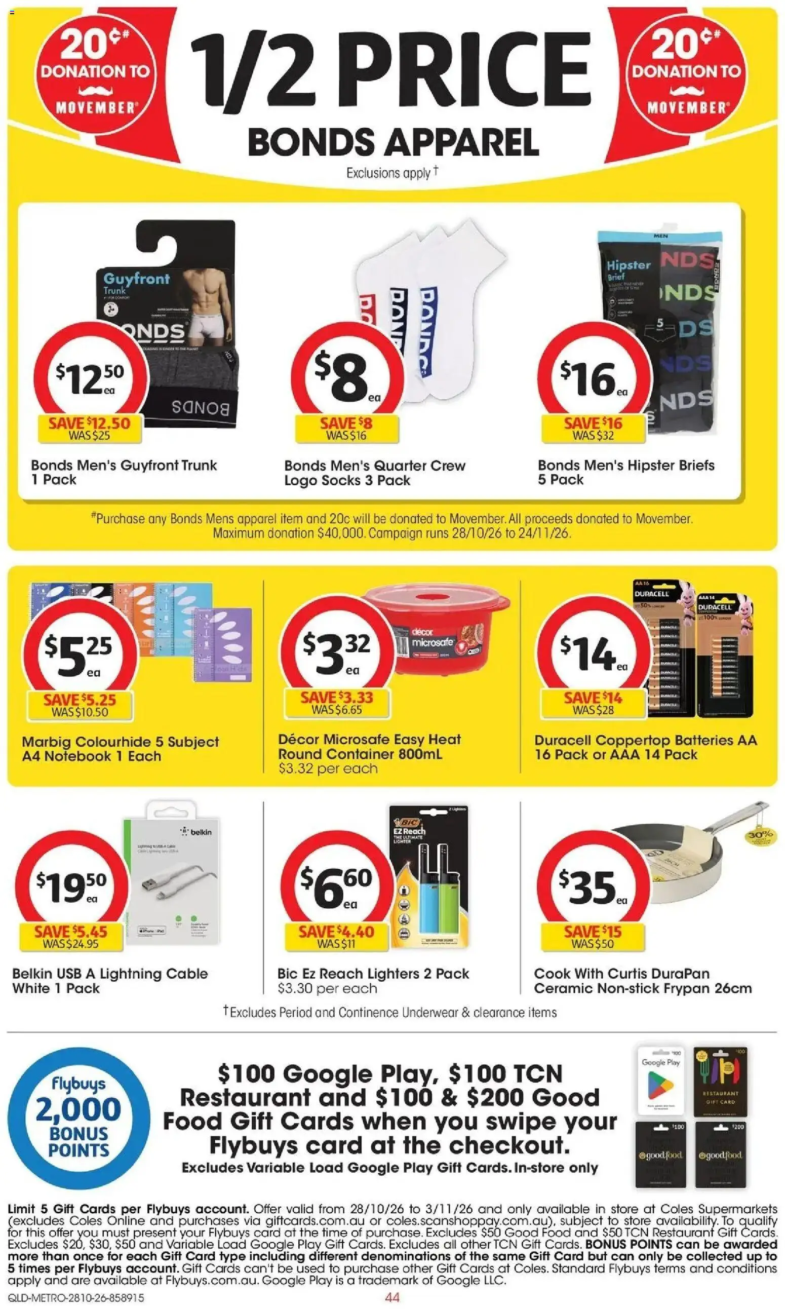﻿Coles catalogue valid from 28/10/2026 > Online Australia | Page: 44