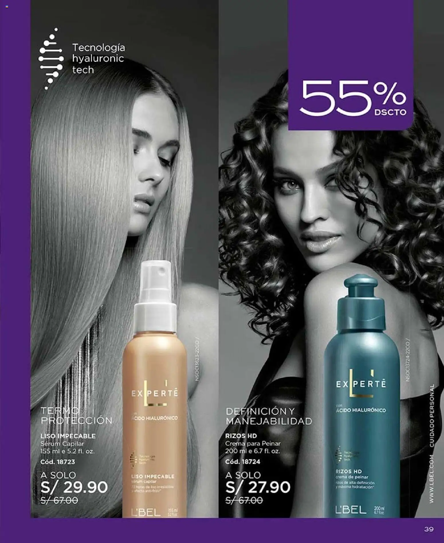 Catálogo L'Bel válido desde 22/08/2026 | Página: 39 | Productos: Crema