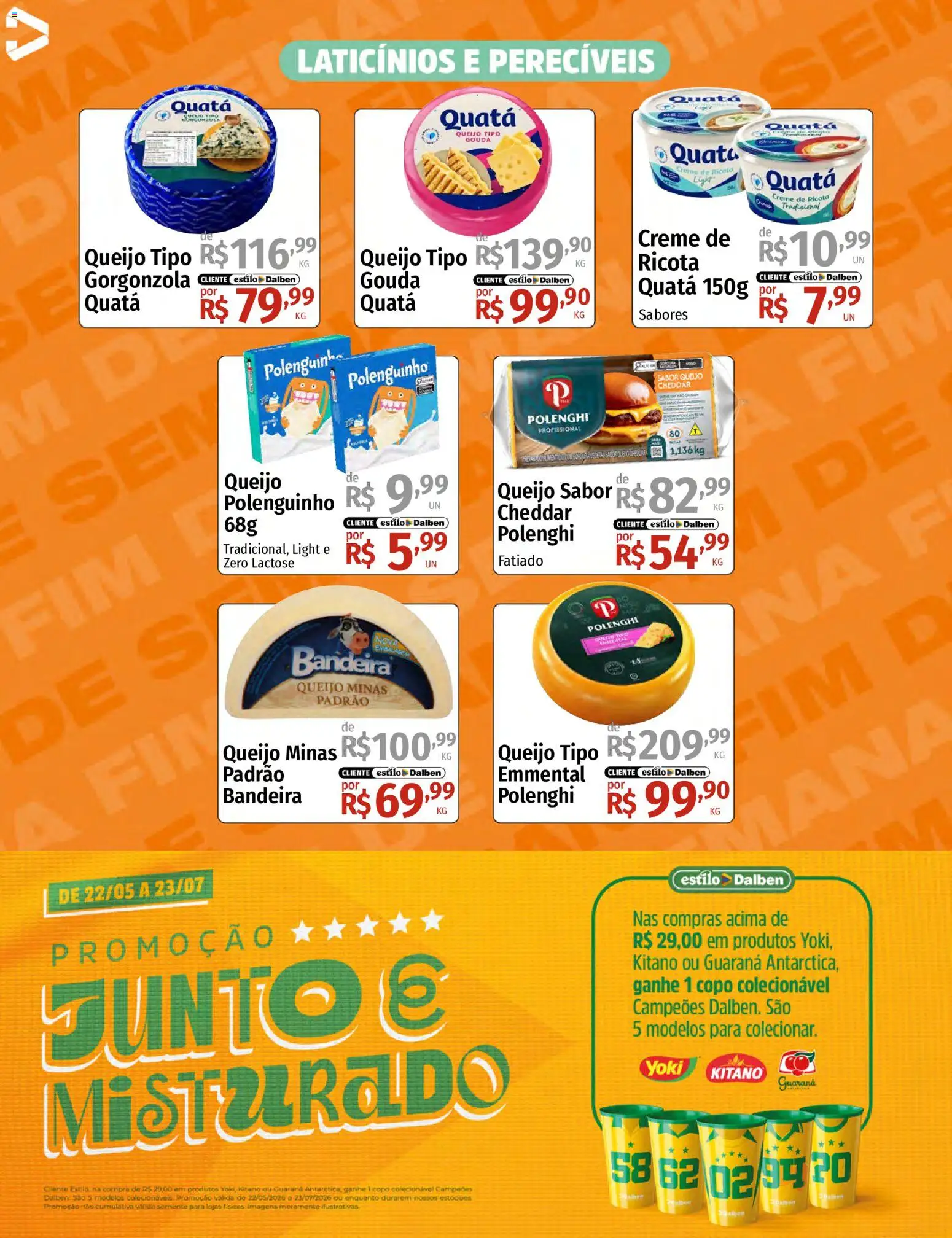 Supermercado Dalben Folheto - válido de 29.05.2026 | Página: 10 | Produtos: Guaraná, Queijo, Ricota, Creme