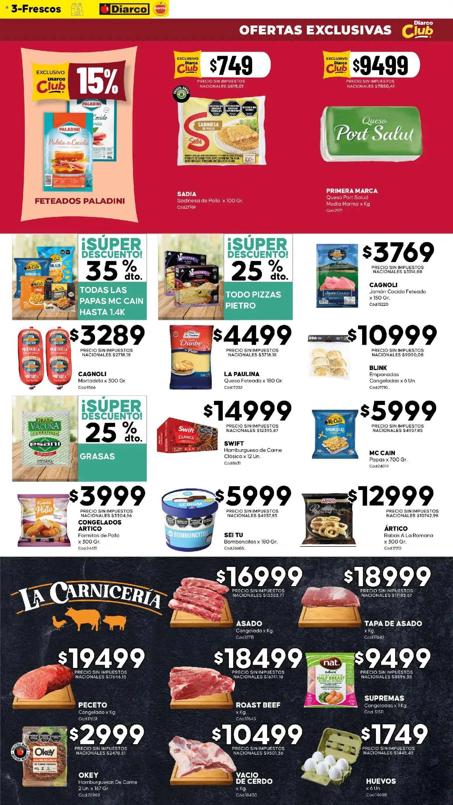 Diarco - Ofertas Barrio │ válido desde el 07/09/2026 | Página: 3 | Productos: Carne de cerdo, Jamón cocido, Carne, Paleta