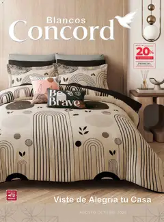 Vista previa de Colchas Concord catálogo, nuevo folleto de la tienda, válido en México a partir del 01/08/2026