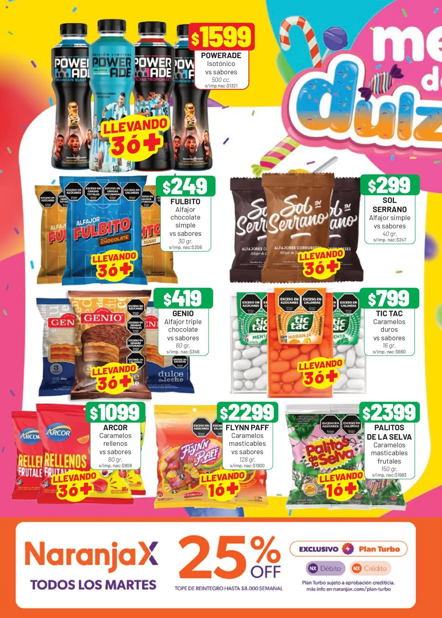 Almacor catálogo │ válido desde el 16/07/2026 | Página: 4 | Productos: Dulce, Mani, Chocolate, Alfajor