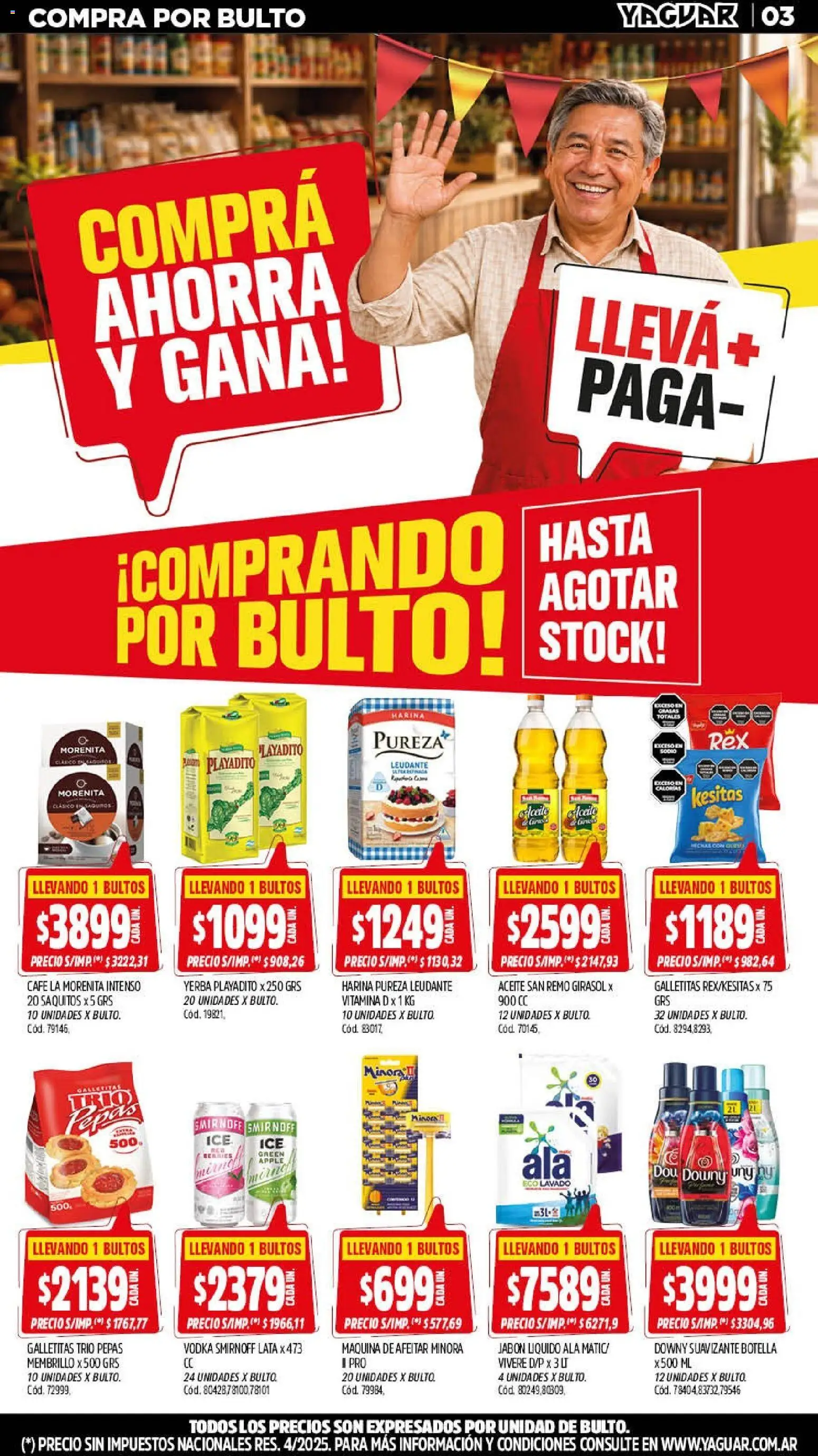 Yaguar - Oferta Semanal Neuquen │ válido desde el 07/09/2026 | Página: 3 | Productos: Vodka, Botella, Aceite, Jabón líquido