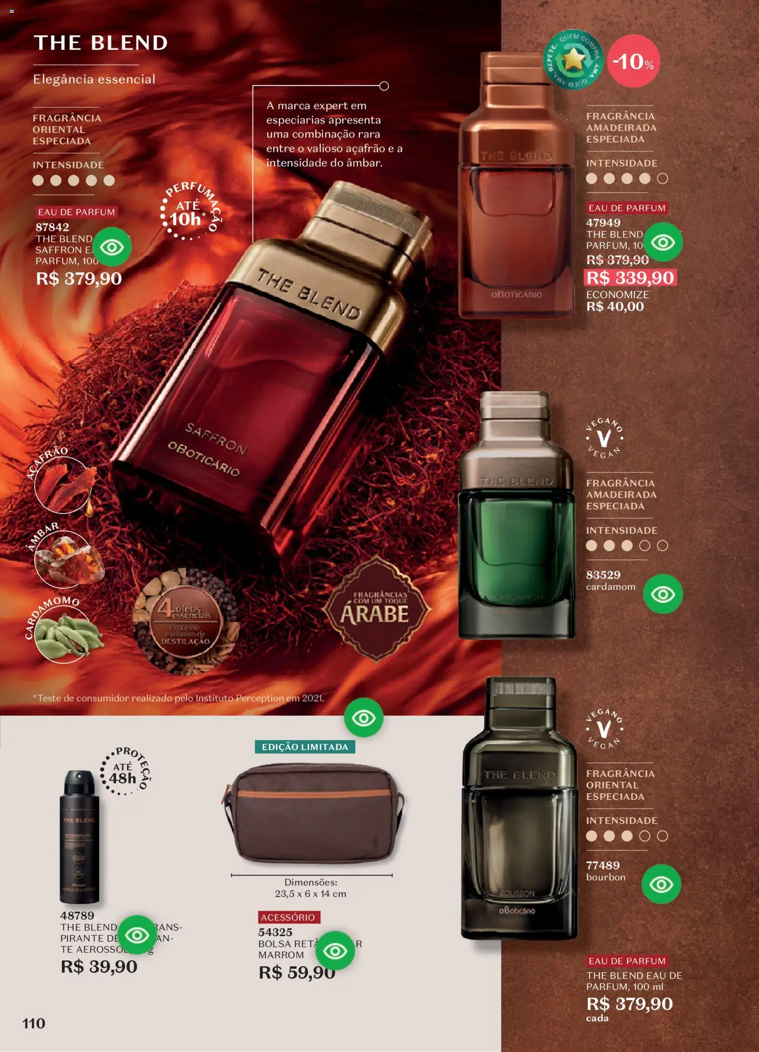 O Boticário Folheto - válido de 10/08/2026 | Página: 114 | Produtos: Açafrão, Fragrância, Bourbon, Bolsa