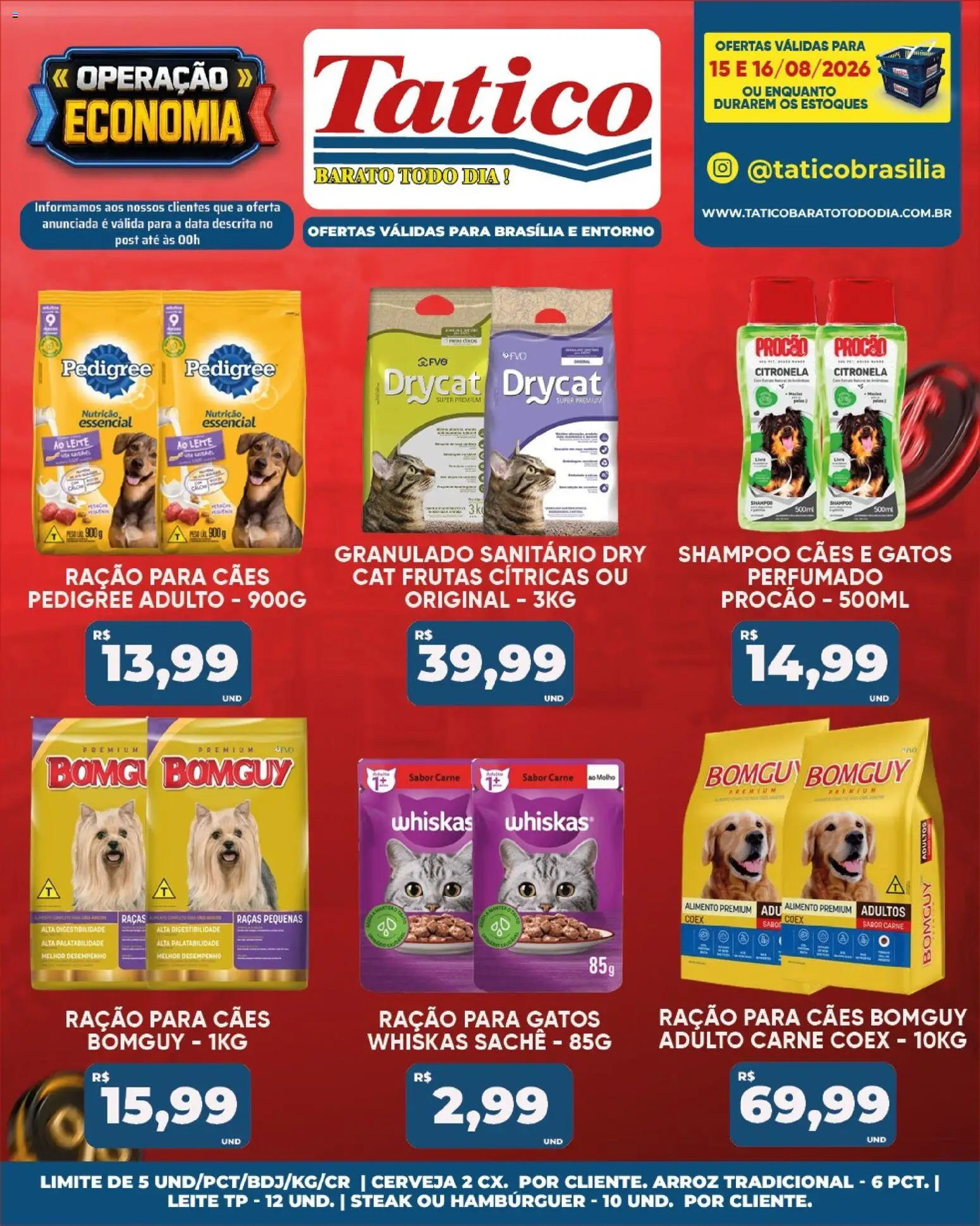 Tatico Folheto - válido de 17/08/2026 | Página: 42 | Produtos: Shampoo, Steak, Cerveja, Granulado