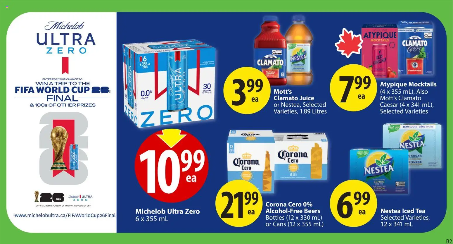 Save on foods flyer valid from 14.05.2026 | Page: 20 | Products: Tea, Juice, Beer