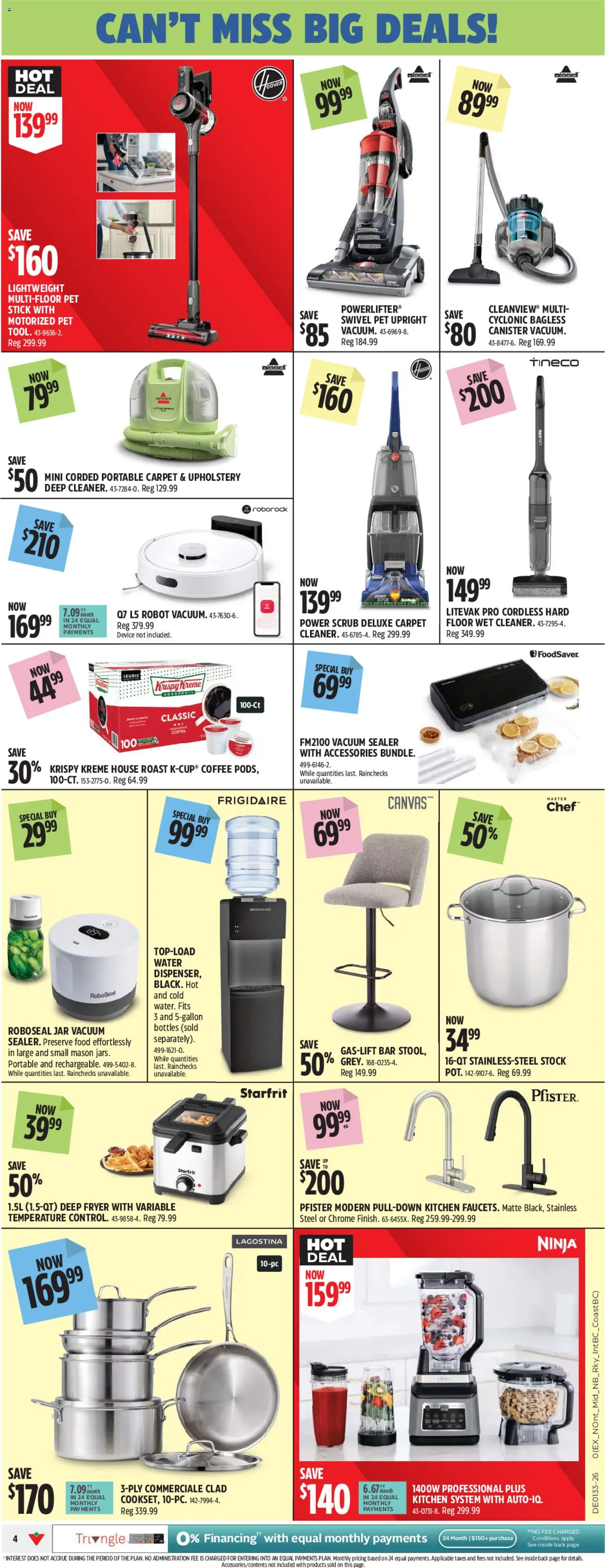 Canadian Tire flyer valid from Aug 13, 2026 | Page: 6 | Products: Vacuum sealer, Food, Carpet, Coffee