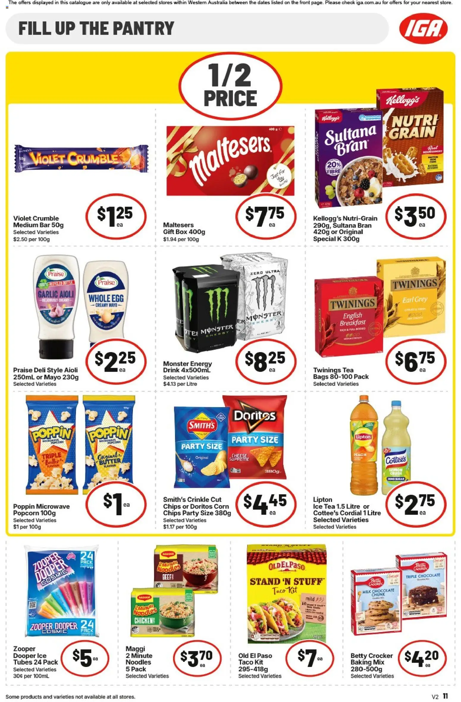 IGA catalogue - valid from 15.04.2026 | Page: 11 | Products: Box, Milk, Chocolate, Chips