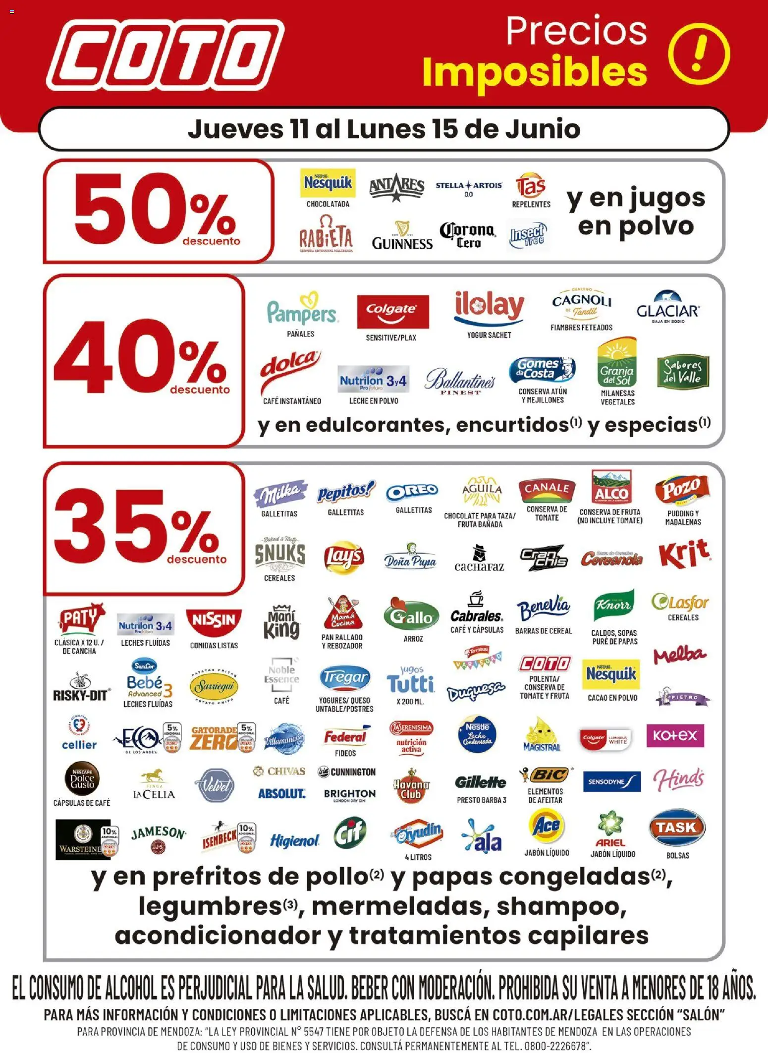 Coto - Salon A │ válido desde el 11.06.2026 | Página: 1 | Productos: Tomate, Leche, Café, Cacao