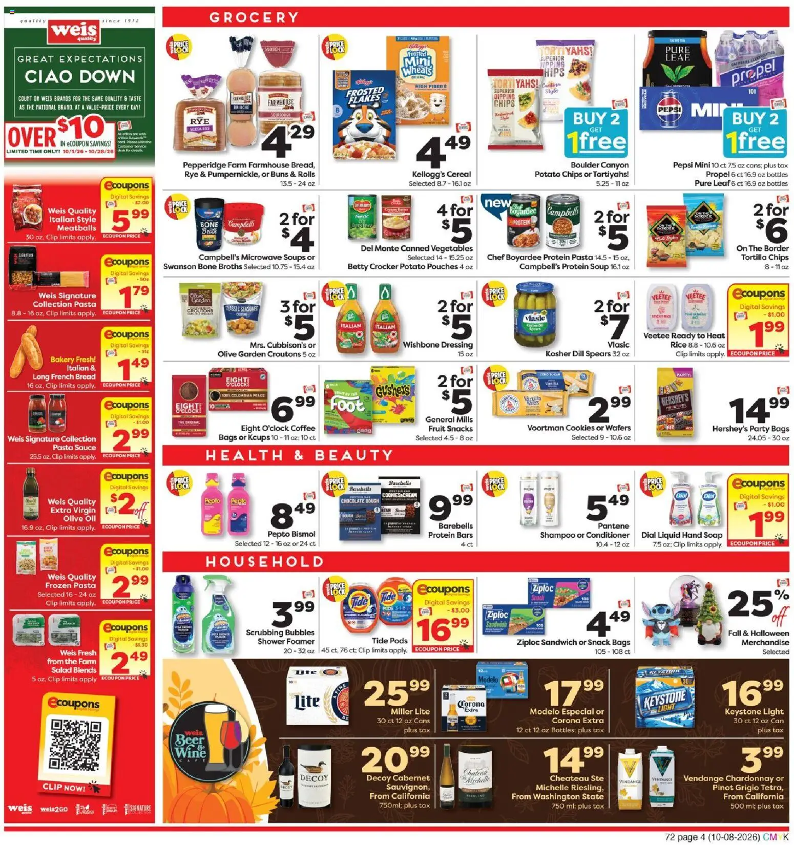 Weis Weekly Ad - valid from 10/08/2026 | Page: 4