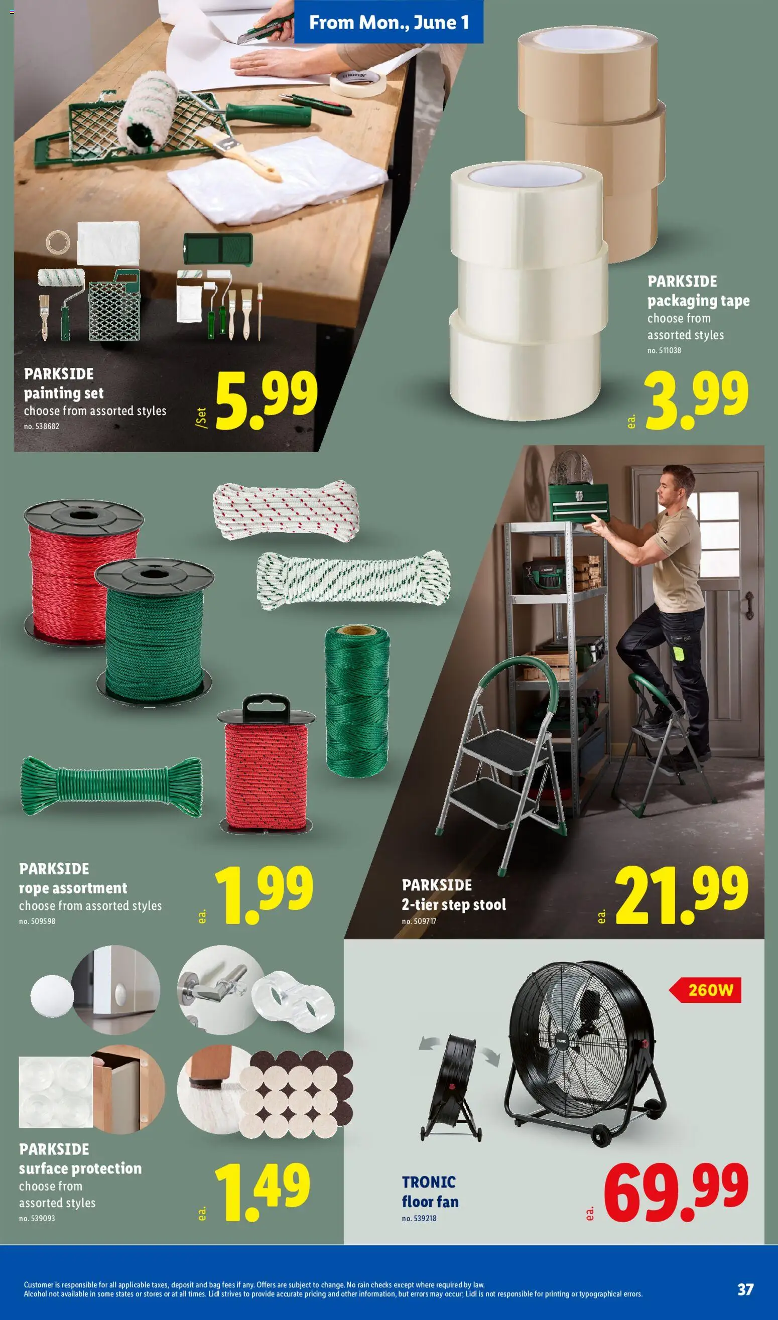 Lidl Weekly Ad - valid from 27.05.2026 | Page: 37 | Products: Bag, Fan