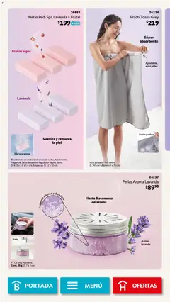 Vista previa de Betterware campaña 8 2026, nuevo folleto de la tienda, válido en México a partir del 03/08/2026 | Página: 55 | Productos: Sales, Toalla, Barra, Fragancia