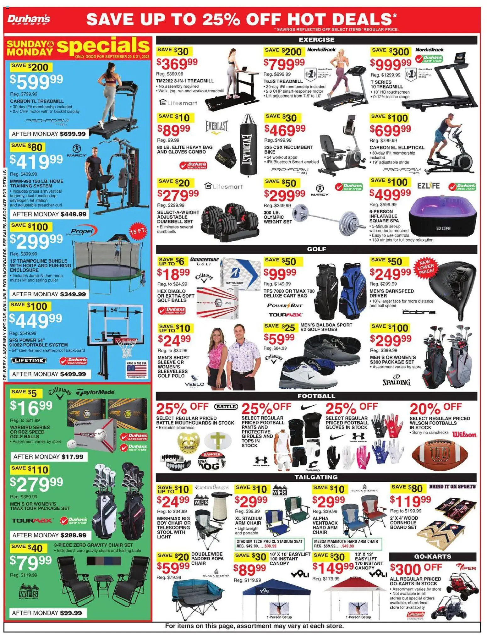 Dunham's Sports Weekly Ad - valid from 09/19/2026 | Page: 8 | Products: Press, Sofa, Table, Bag