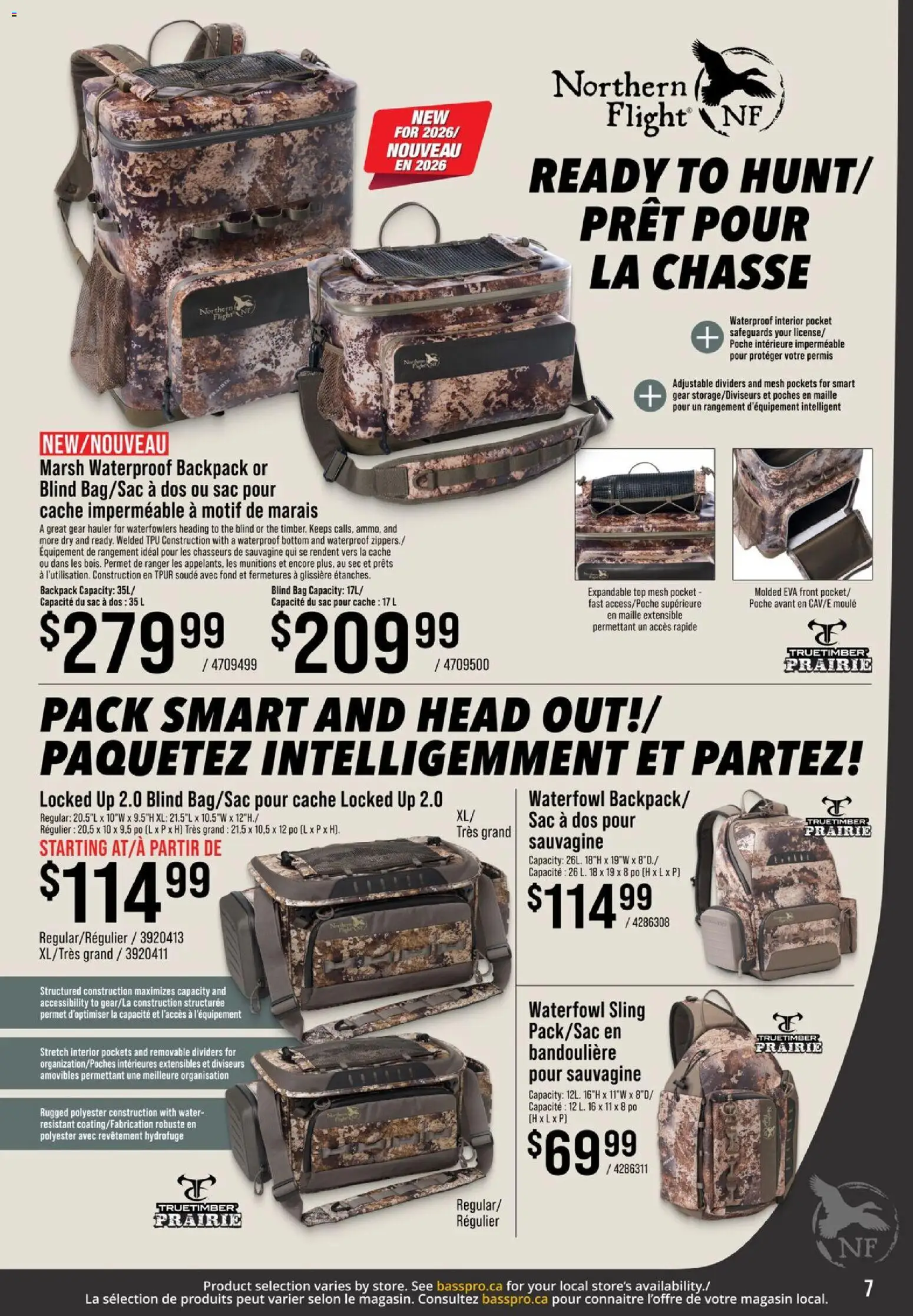 Cabelas flyer valid from Aug 27, 2026 | Page: 7 | Products: Backpack, Water, Bag