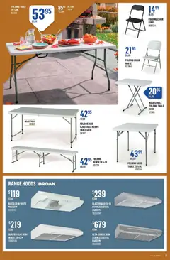 Preview of Canac weekly flyer from shop Canac valid from Oct 1, 2026 | Page: 17 | Products: Folding table, Table, Chair