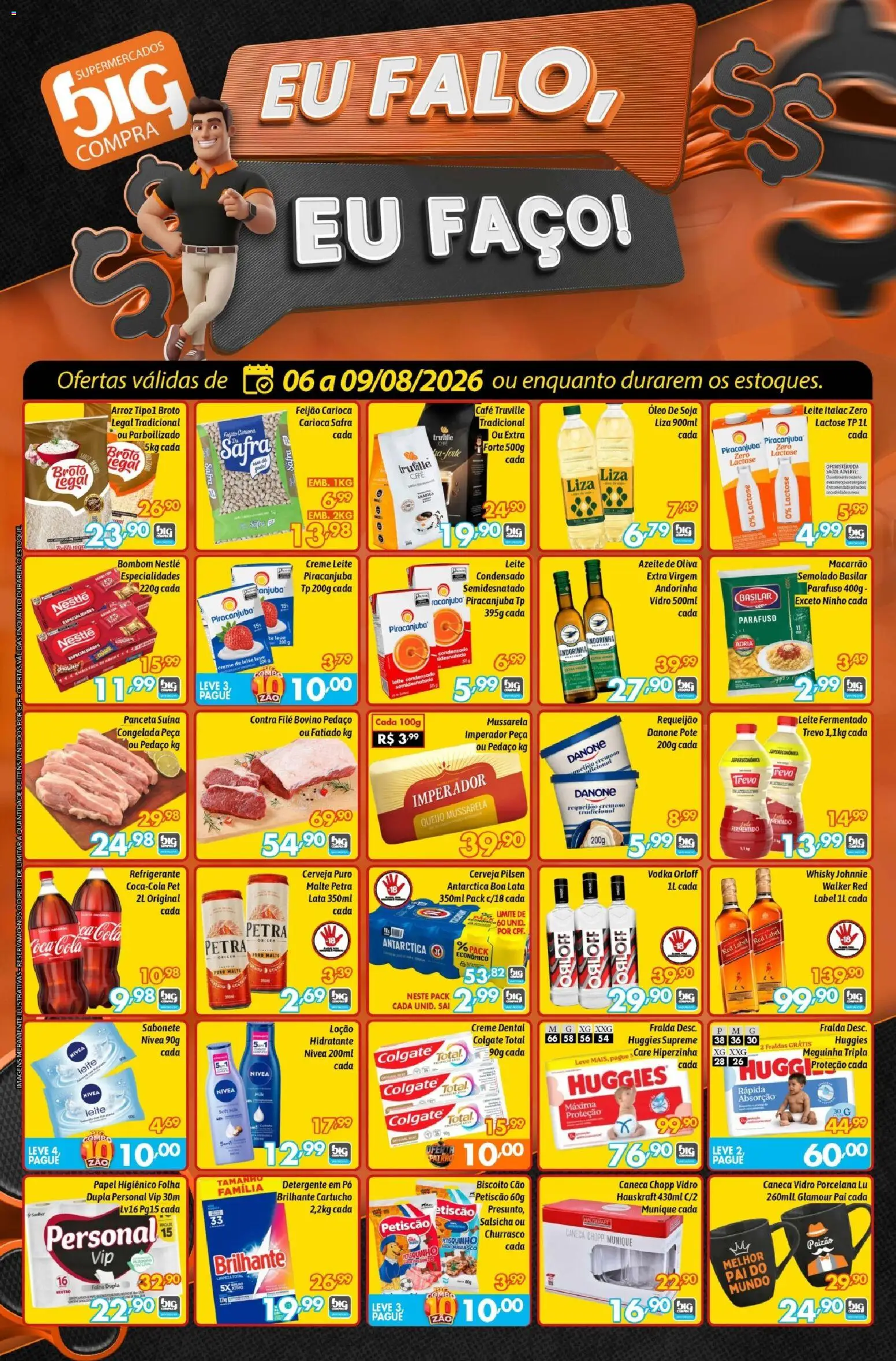Big Compra Folheto - válido de 06/08/2026 | Página: 1 | Produtos: Hauskraft, Detergente, Caneca, Fraldas