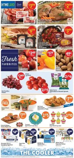 Preview of Homeland weekly ads valid from 07/08/2026 | Page: 3 | Products: Bread, Ham, Tomatoes, Potatoes